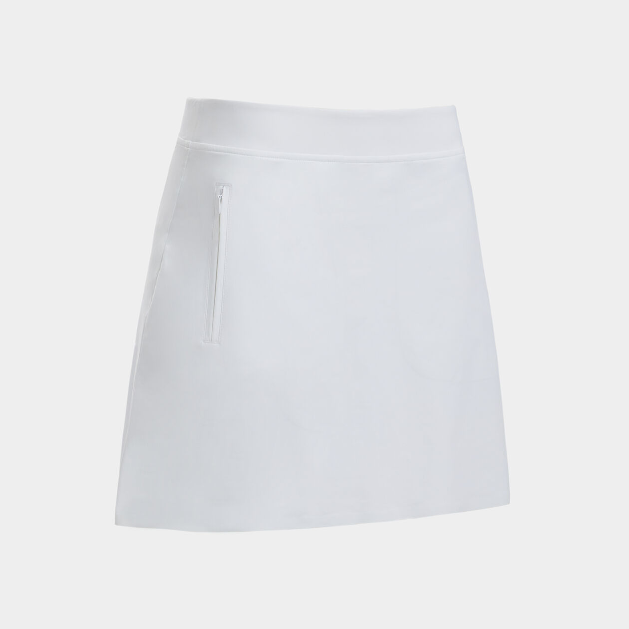 SILKY TECH NYLON A-LINE SKORT WITH LINER SNOW