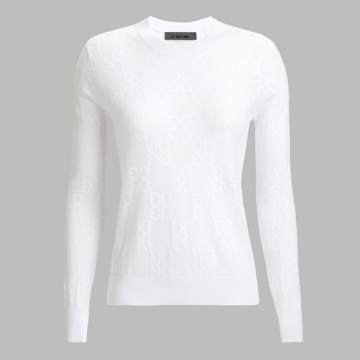 *POINTELLE G CREWNECK SWEATER SNOW