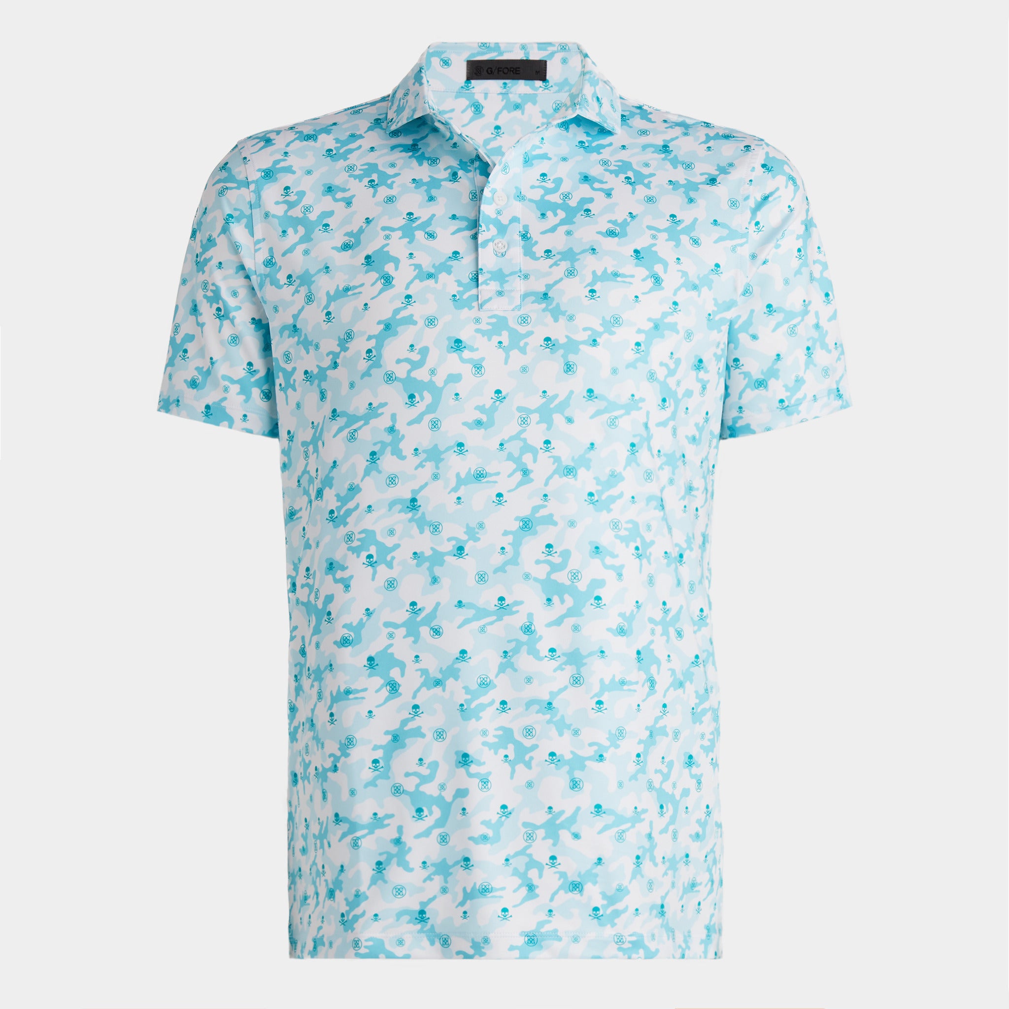 MAPPED ICON CAMO TECH JERSEY POLO EMERALD