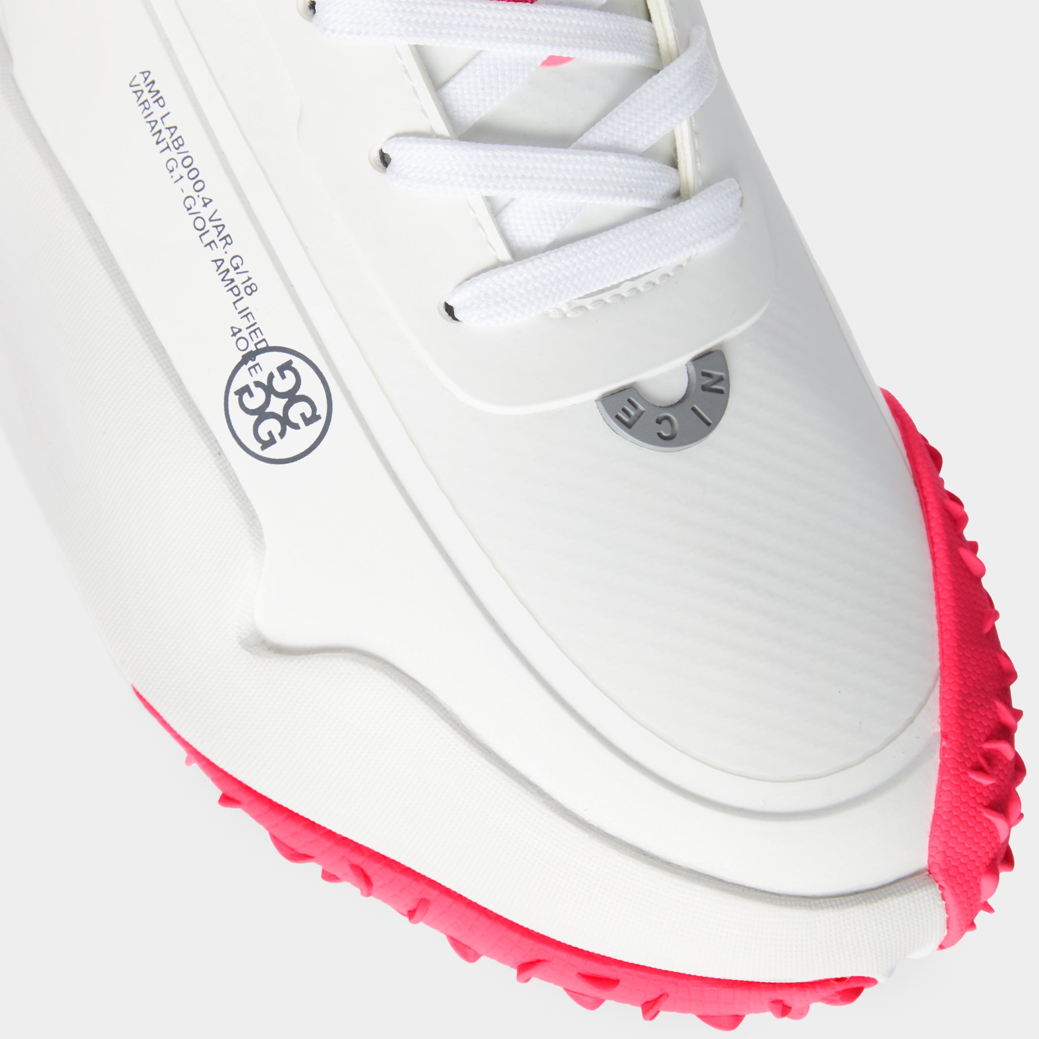 G/18 GOLF SHOE SNOW/KNOCK OUT PINK