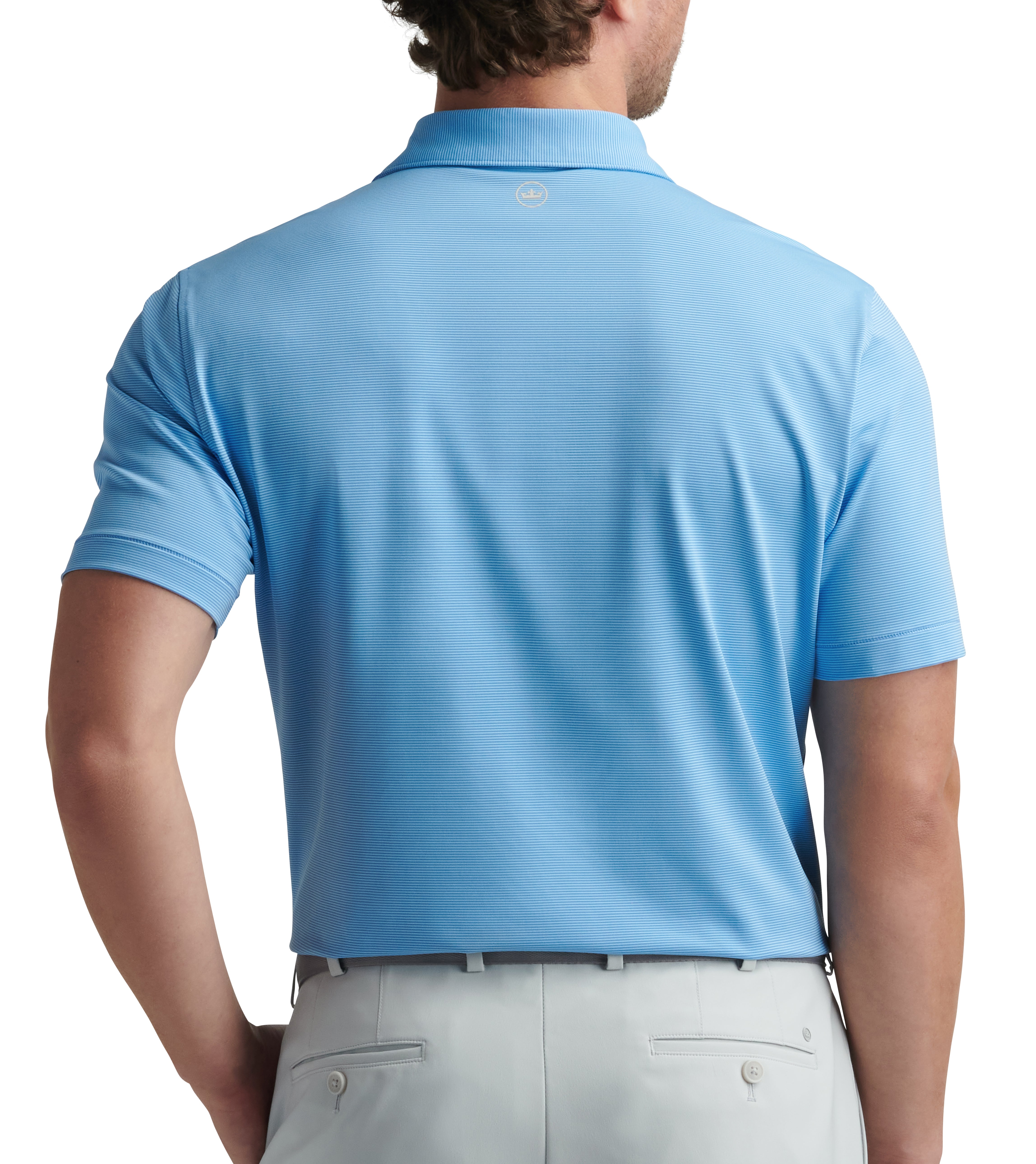 JUBILEE PERFORMANCE JERSEY POLO BLUE SEA