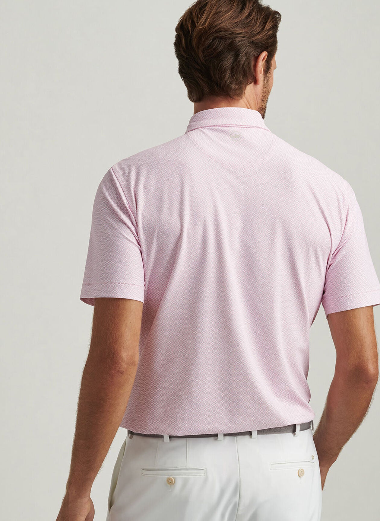 GALIZA PERFORMANCE MESH POLO PINK VALE