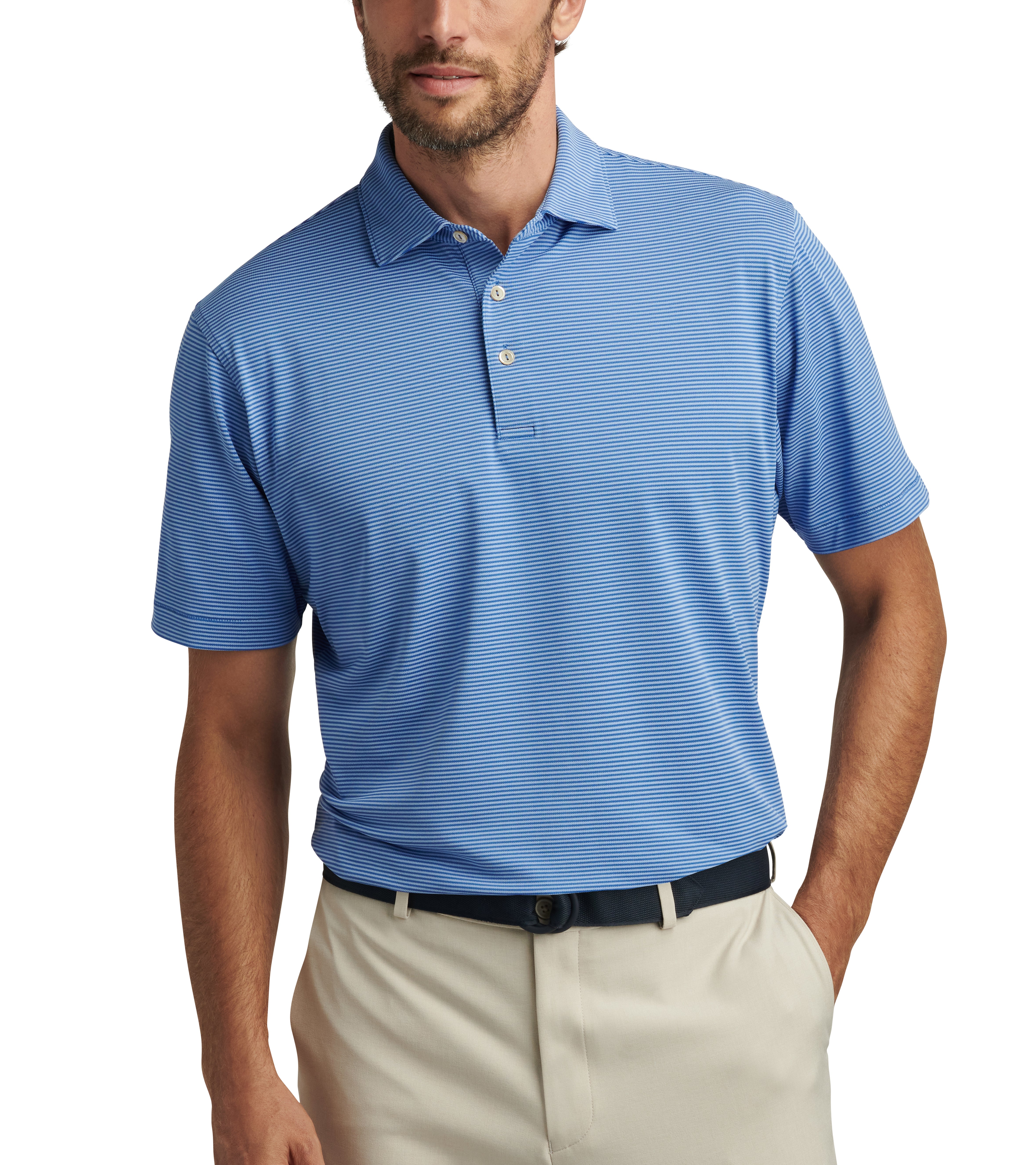 CANDOR PERFORMANCE MESH POLO SAILOR BLUE