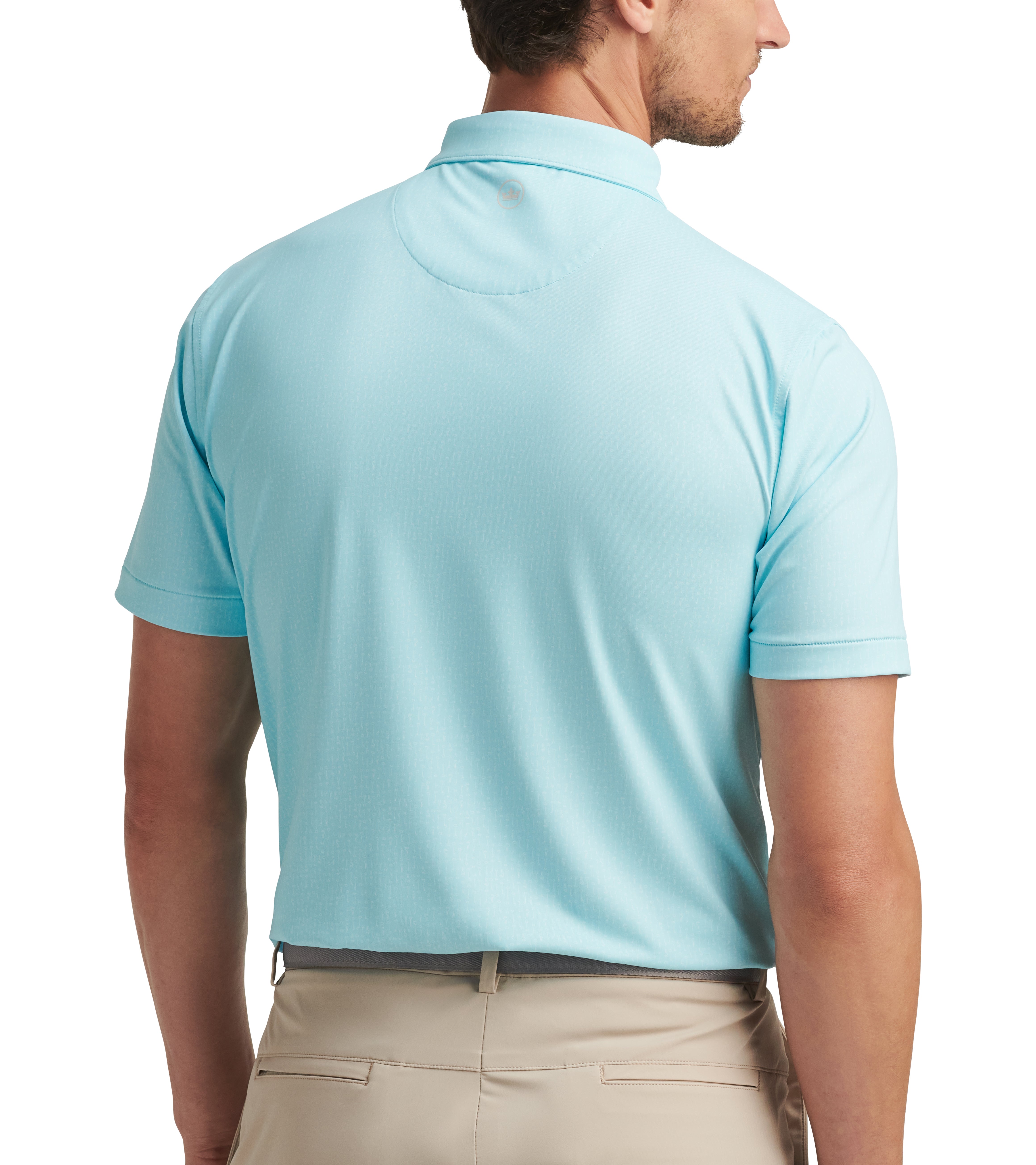 KEYS PERFORMANCE JERSEY POLO BLUE SPRUCE